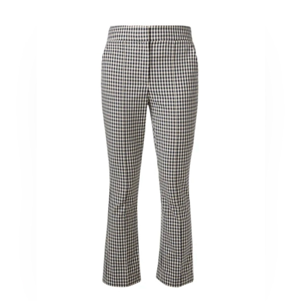 Veronica Beard Navy & Ecru Gingham pants